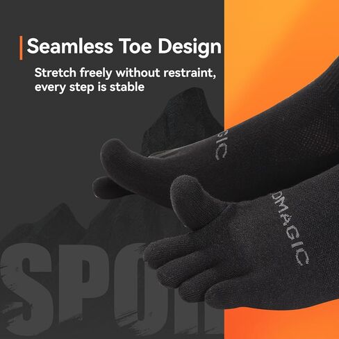 likloks Crew Toe Socks for Women Men - Athletic Running Hiking Socks with Toes - Comfortable Soft Breathable in Saudi Arabia