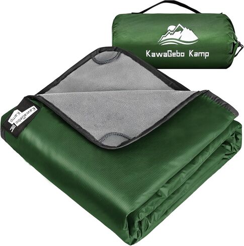 Large Waterproof Outdoor Picnic Blanket 80"x 58" | Windproof Lightweight Stadium Blanket, Packable, Stay Dry and Comfortable for Camping, Sports, Travel - Red in Kuwait
