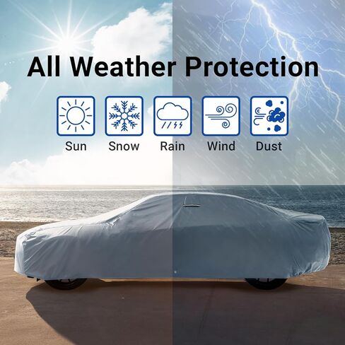 غطاء سيارة ICArcover Premium لعام 1978-1983 Chevy Malibu 2-Door Highted Automobiles All-Weather Automobiles Custom Fit Indoor Outdoor UV Controms in Saudi Arabia