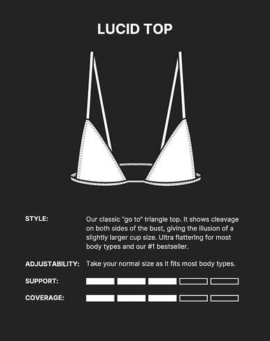 Women's Lucid Top Swimsuit Bikini in Saudi Arabia