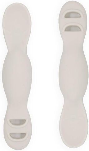 Yeah Baby Goods All You-Tensil (2 Pack) | Silicone Spoon and Dipper for Baby Led Weaning and Purées | Designed by a Feeding Specialist to Support Baby’s Development | 4+ Months (Faded Jade) in Saudi Arabia