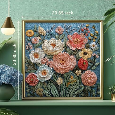 Tulips Flower Puzzles for Adults 1000 Pieces, Unique Floral Puzzle Art, Hard Plant Puzzle, Colorful Tulip Challenging Jigsaw Puzzles for Adults in Kuwait