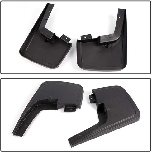 G-plus mud dlaps splass splash-fit for Chevy Silverado/GMC Sierra 1500 1999-2007 ، Fit Sierra 2500 2001-2007/Avalanche 1500/2500 2002-2006 Front & Real 4pcs (فقط طرز ملائمة مع مشاعل Fender Fender) in Saudi Arabia