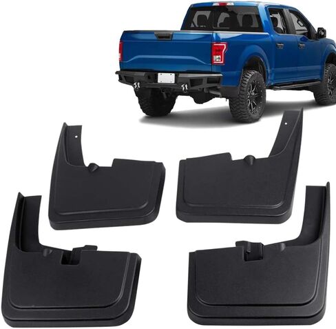 G-plus mud dlaps splass splash-fit for Chevy Silverado/GMC Sierra 1500 1999-2007 ، Fit Sierra 2500 2001-2007/Avalanche 1500/2500 2002-2006 Front & Real 4pcs (فقط طرز ملائمة مع مشاعل Fender Fender) in Saudi Arabia