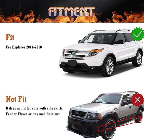 Xotic Tech 4pcs Front & Graph Flap Splash Guards Fender Flare Mudguard Dirt Slush Trap Protector W/Ardaware Accessories Cult Compatible مع Ford Escape 2020-2025 in Kuwait