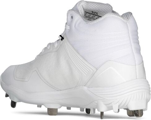 Boombah Viper Pureknit Men's Metal Mid Cleat - White Out - Multiple Color Options - Multiple Sizes in Saudi Arabia