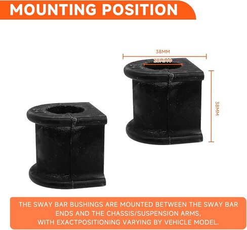K90526 Front Stabilizer Sway Bar Bushing Compatible with Toyota Camry 2007 2008 2009 2010 2011, for Avalon, for Solara, Compatible with Lexus ES330 2005 2006, Set of 2 in Kuwait