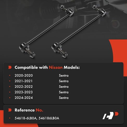 A-Premium 2 x Front Sway Bar Links Stabilizer Bar Links, Compatible with Nissan Sentra 2020 2021 2022 2023 2024 in Saudi Arabia