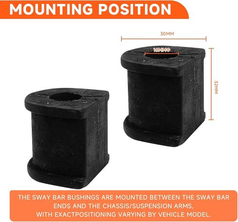 K90526 Front Stabilizer Sway Bar Bushing Compatible with Toyota Camry 2007 2008 2009 2010 2011, for Avalon, for Solara, Compatible with Lexus ES330 2005 2006, Set of 2 in Kuwait
