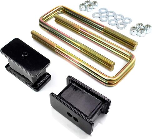 4" Rear Lift Kit For 2019 compatible with model Chevy Silverado compatible with model GMC Sierra 1500 Blocks with U-bolts in Saudi Arabia