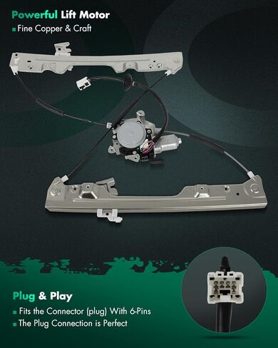SCITOO Front Right Power Window Regulator with Motor Fit for 2003-2007 for Murano,748-555 in Saudi Arabia