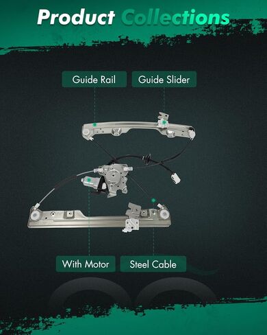 SCITOO Front Right Power Window Regulator with Motor Fit for 2003-2007 for Murano,748-555 in Saudi Arabia