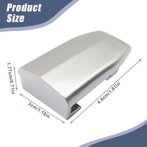 XQSMWF 1PC Silver Front Outside Door Handle Lock Cylinder Chrome Cover Compatible with Cadillac Escalade 2015 2016 2017 2018 Replace 13596115 in Saudi Arabia