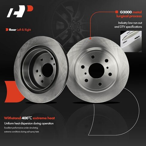دوارات فرامل القرص الأمامية والخلفية A -Premium متوافقة مع طرازات Chevy و Cadillac و GMC - Silverado 1500 ، Suburban 1500 ، Escalade ، Tahoe ، Sierra 1500 ، Yukon ، Avalanche ، Escalade Esv in Saudi Arabia