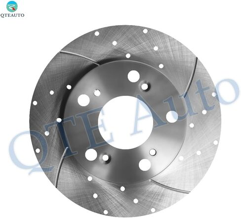 PM Auto Set of 4 Front 262mm-Rear 260mm Drilled Slotted Brake Disc Rotors For 2013 2014 Acura ILX in Saudi Arabia