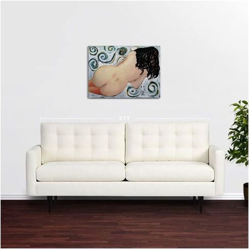 أنثى عارية رسم وسائل الإعلام المختلطة الكبيرة تتكوين امرأة عارية في جوارب من الظهر 22 × 30 بوصة الأصل in Saudi Arabia