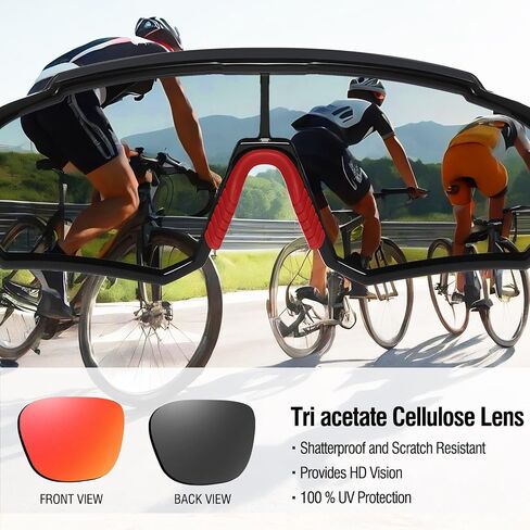 DUCO Polarized Sports Sunglasses for Men Women UV400 Protection Baseball Cycling Running Fishing Sunglasses DC0068 in Kuwait