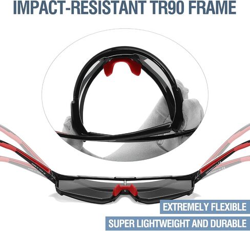 DUCO Polarized Sports Sunglasses for Men Women UV400 Protection Baseball Cycling Running Fishing Sunglasses DC0068 in Kuwait