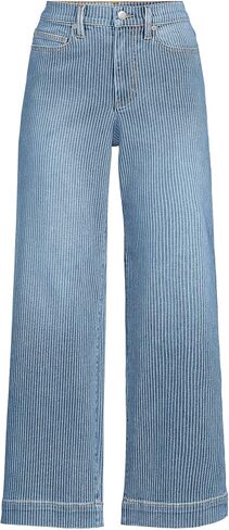 Lands' End Women's Recover Denim High Rise Wide Leg Crop Jeans in Saudi Arabia