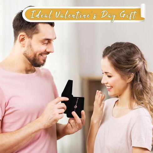 8 Pcs Velvet Jewelry Gift Boxes Black Pendant Case Jewelry Display Box Set for Wedding Engagement Birthday Anniversary - Chain Box in Saudi Arabia