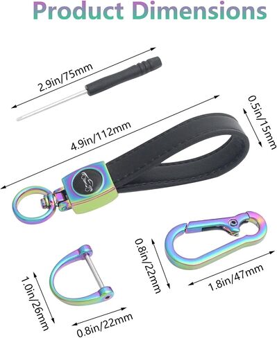 مفاتيح السيارة مفتاح Key -key key fob keychain سلسلة مفاتيح الجلود الثقيلة للرجال والنساء in Kuwait