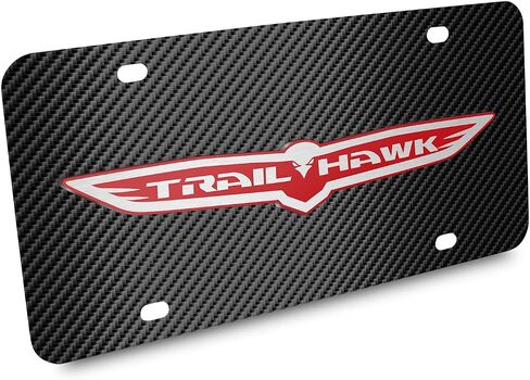 لجيب Trailhawk 3D Logo Black Carbon Libiber Patten Felet Stafless Steel Plate for Decorative in Saudi Arabia