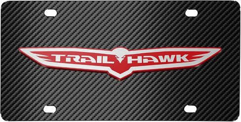 لجيب Trailhawk 3D Logo Black Carbon Libiber Patten Felet Stafless Steel Plate for Decorative in Saudi Arabia