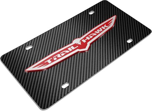 لجيب Trailhawk 3D Logo Black Carbon Libiber Patten Felet Stafless Steel Plate for Decorative in Saudi Arabia