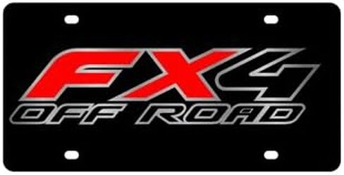 لوحة ترخيص Ford FX4 Ofrroad على الصلب الأسود in Kuwait