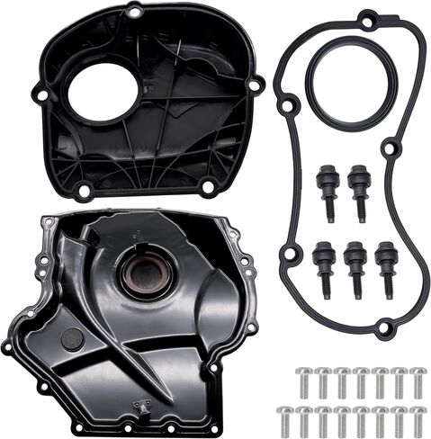 Hisport 06H103269C سلسلة توقيت المحرك مع حشية أعلى وأسفل - متوافق مع 2007-2017 VW Audi Beetle Jetta Passat Tiguan Sharan Golf GTI EOS CC A3 A4 A5 A6 TT Allroad Q3 Q5 1.8T 2.0T in Saudi Arabia