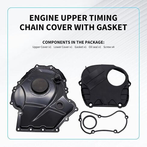 Hisport 06H103269C سلسلة توقيت المحرك مع حشية أعلى وأسفل - متوافق مع 2007-2017 VW Audi Beetle Jetta Passat Tiguan Sharan Golf GTI EOS CC A3 A4 A5 A6 TT Allroad Q3 Q5 1.8T 2.0T in Saudi Arabia