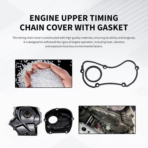 Hisport 06H103269C سلسلة توقيت المحرك مع حشية أعلى وأسفل - متوافق مع 2007-2017 VW Audi Beetle Jetta Passat Tiguan Sharan Golf GTI EOS CC A3 A4 A5 A6 TT Allroad Q3 Q5 1.8T 2.0T in Saudi Arabia