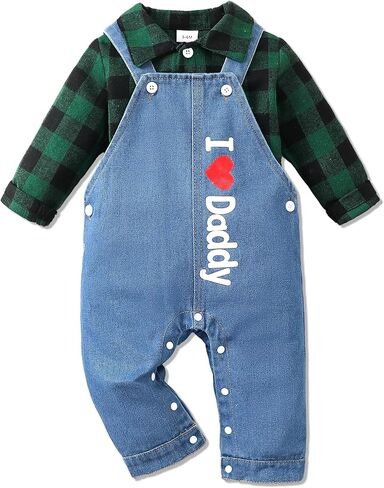 NZRVAWS ملابس للأطفال حديثي الولادة من NZRVAWS ملابس للرضع رومبير حيوانات مخطط لطيف من قماش الدنيم بذلة وزرة من عمر 0 ​​إلى 18 شهرًا in Kuwait