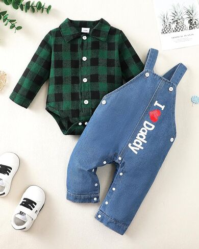 NZRVAWS ملابس للأطفال حديثي الولادة من NZRVAWS ملابس للرضع رومبير حيوانات مخطط لطيف من قماش الدنيم بذلة وزرة من عمر 0 ​​إلى 18 شهرًا in Kuwait