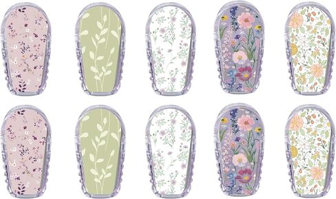 Glucomart Adhesive Pocket for Mobi (5 Count) – Maximum Strength Patches for Wearing Mobi Insulin Pump, Waterproof & Hypoallergenic (Vintage Floral Variety Pack) (Mobi Pocket) in Saudi Arabia