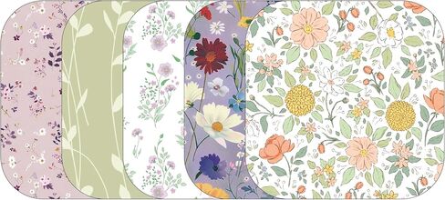 Glucomart Adhesive Pocket for Mobi (5 Count) – Maximum Strength Patches for Wearing Mobi Insulin Pump, Waterproof & Hypoallergenic (Vintage Floral Variety Pack) (Mobi Pocket) in Saudi Arabia