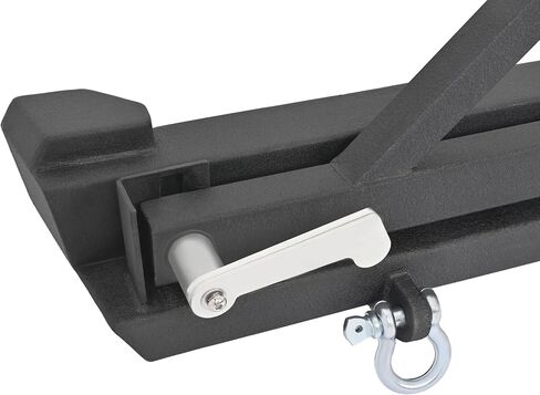 Rear Bumper&Adjustable Tire Carrier Compatible with 1984-2001 Jeep Cherokee XJ Models W/2" Hitch & 2XD-Rings Functional Rear Bumper Steel Powder Coated Black in Kuwait