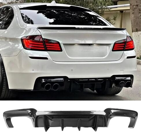الناشر الخلفي لـ BMW 5 Series F10 M Sport 2011-2016 (Black Glossy) in Kuwait
