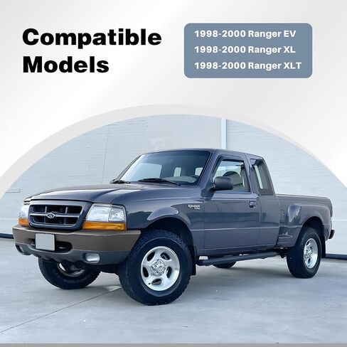 CarpartsDepot الأمامي الصلب الأسود الصلب الوجه متمثل مع فورد رينجر 1998-2000 FO1002347 YL5Z17757AAA in Kuwait