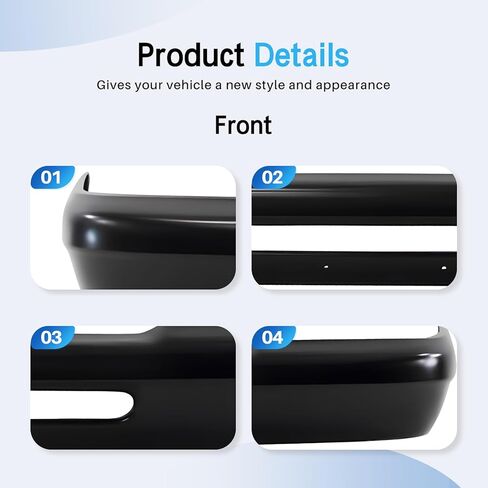 CarpartsDepot الأمامي الصلب الأسود الصلب الوجه متمثل مع فورد رينجر 1998-2000 FO1002347 YL5Z17757AAA in Kuwait