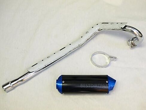 MAXFASTMAX(TM) HIGH PERFORMANCE BLUE CNC BIG BORE MUFFLER EXHAUST SYSTEM 110CC 125CC 150CC POCET PIT DIRT BIKES in Saudi Arabia