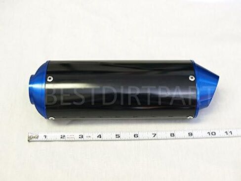MAXFASTMAX(TM) HIGH PERFORMANCE BLUE CNC BIG BORE MUFFLER EXHAUST SYSTEM 110CC 125CC 150CC POCET PIT DIRT BIKES in Saudi Arabia