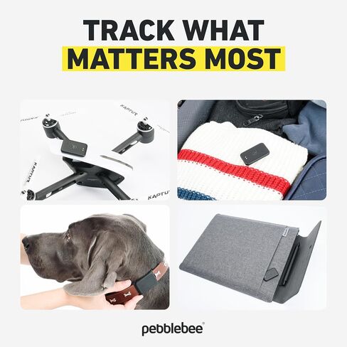Pebblebee Tracker Card Universal - Rechargeable Slim Item Tracker | Alternative to Air Tag & Android Trackers | 18-Month Battery Life | Works with Android & iOS Find My Apps | LED & Sound Alerts in Saudi Arabia