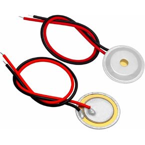 10 Pcs Piezoelectric Piezo Ceramic Wafer Plate Dia 15mm for Buzzer Loudspeaker + Aluminum Shell in Saudi Arabia
