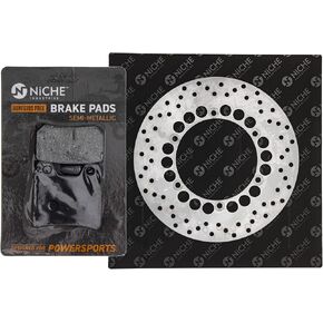 NICHE Rear Right Brake Rotor Pad Semi Metallic Kit For Yamaha FZ1 5LV-W0046-50-00 1LR-25831-00-00 in Kuwait