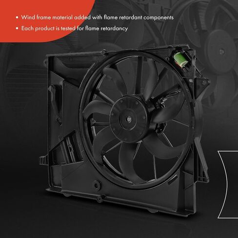 A-Premium Engine Radiator Cooling Fan Assembly Compatible with Select Buick Models - Encore 2016 2017 2018 2019, 1.4L - Replace# 42441975, 94524753 in Saudi Arabia