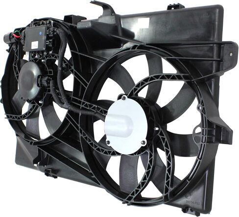 مجموعة مروحة تبريد المرآب-تتوافق مع 2007-2015 Ford Edge ، Fits 2007-2015 Lincoln MKX 3.5L/3.7L Engine ، W/O Tow PCKG. ، يشمل وحدة تحكم in Saudi Arabia