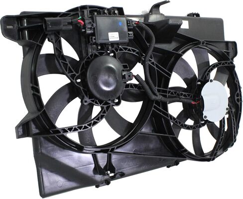 مجموعة مروحة تبريد المرآب-تتوافق مع 2007-2015 Ford Edge ، Fits 2007-2015 Lincoln MKX 3.5L/3.7L Engine ، W/O Tow PCKG. ، يشمل وحدة تحكم in Saudi Arabia