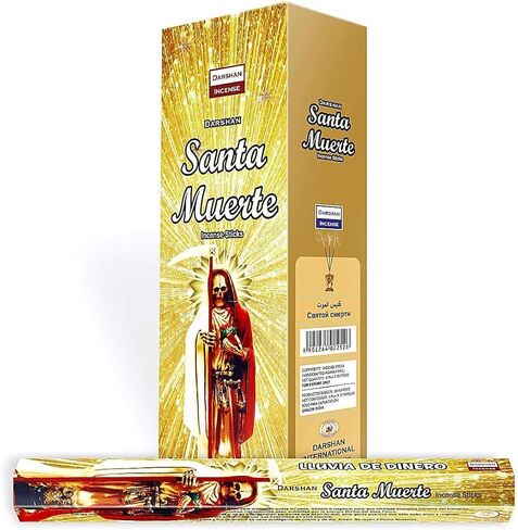 1 X Santa Muerte Gold - 120 Sticks Box - Darshan Incense in Saudi Arabia