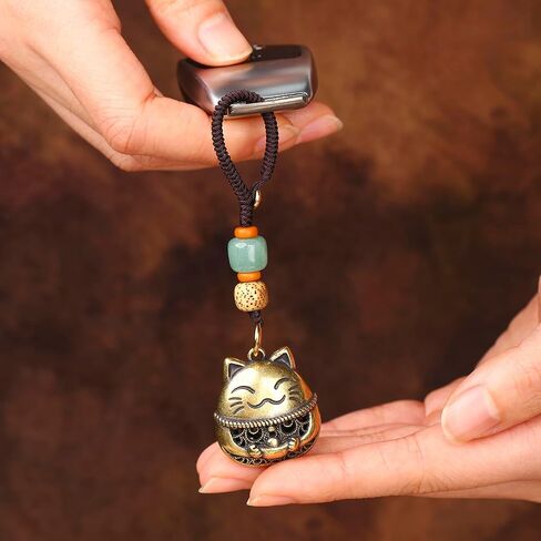 Fazovin Maneki Neko سلسلة مفاتيح Cat Lucky for Women ، سلسلة مفاتيح القط اليابانية للثروة حظا سعيدا السحر حلقة مفتاح in Saudi Arabia